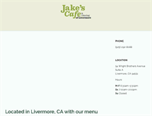 Tablet Screenshot of jakes-cafe.com